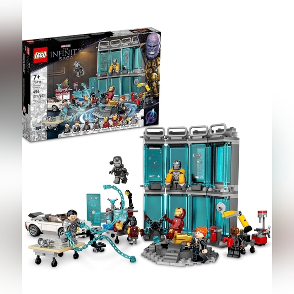 Lego 76216 Iron Man Armory The Infinity Saga Marvel Studios Building Toy NWT - Picture 1 of 4